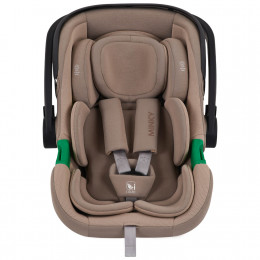 Автокресло MINKY I-SIZE с базой, группа 0+ (40-87см), (Indigo), (упак. 1 шт.) (бежевый)