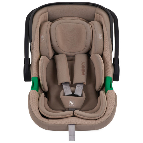 Автокресло MINKY I-SIZE с базой, группа 0+ (40-87см), (Indigo), (упак. 1 шт.) (бежевый)