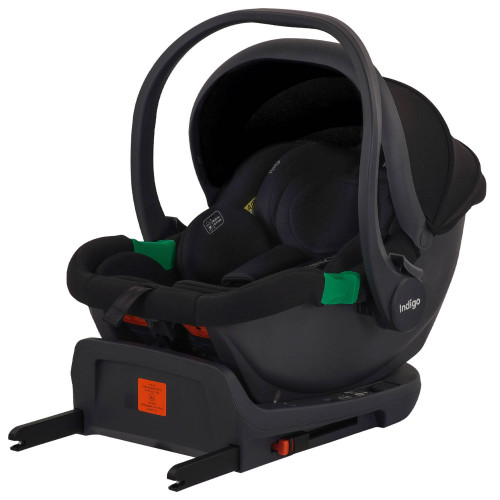 Автокресло MINKY I-SIZE с базой, группа 0+ (40-87см), (Indigo), (упак. 1 шт.) (черный)
