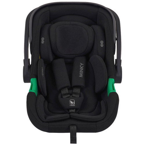 Автокресло MINKY I-SIZE с базой, группа 0+ (40-87см), (Indigo), (упак. 1 шт.) (черный)