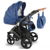 Детская коляска Sevillababy Ravento Eco 2 в 1 RVE-10 серебро экокожа