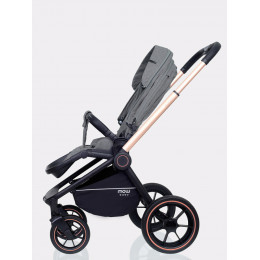 Детская коляска MowBaby Zoom PU 2 в 1 gold grey