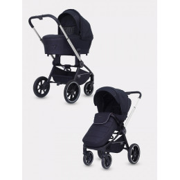 Детская коляска MowBaby Zoom PU 2 в 1 silver black