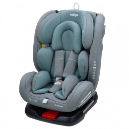 Автокресло TOURNEO ISOFIX, группа 0+1+2+3 (0-36 кг), (Indigo) (упак.1 шт.) (серый-зеленый)