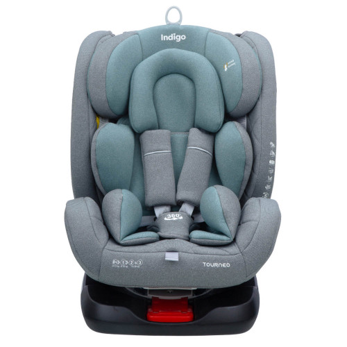Автокресло TOURNEO ISOFIX, группа 0+1+2+3 (0-36 кг), (Indigo) (упак.1 шт.) (серый-зеленый)