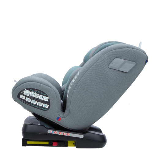 Автокресло TOURNEO ISOFIX, группа 0+1+2+3 (0-36 кг), (Indigo) (упак.1 шт.) (серый-зеленый)
