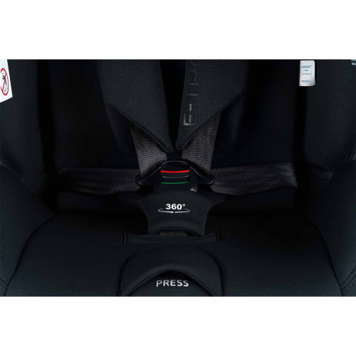 Автокресло E-TRON ISOFIX I-SIZE, с упором, группа 0+1+2+3 (0-36 кг), (Indigo) (упак.1 шт.) (черный)