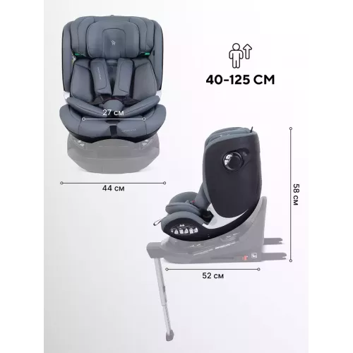 Автокресло Rant Aster Max (40-125 см) Graphite