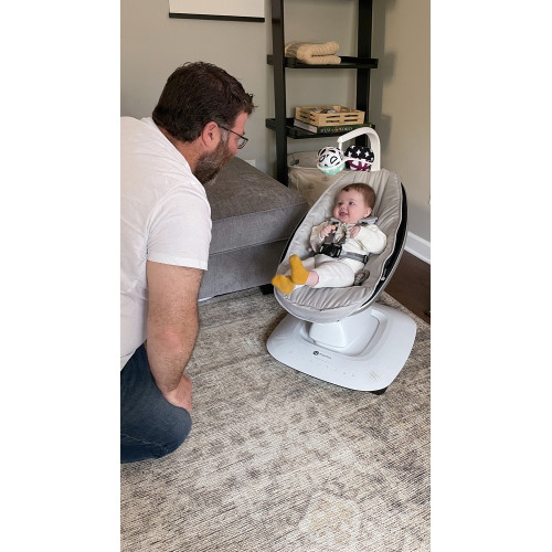 Кресло-качалка 4moms mamaRoo New серебро
