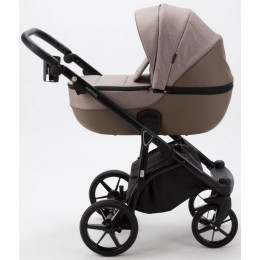 Детская коляска Adamex Bibione 3 в 1 BI-PS15 (БЕЖ+Т.БЕЖ.КОЖА)