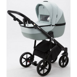 Детская коляска Adamex Bibione 3 в 1 BI-PS25 (СЕРО-ЗЕЛЕН+СЕРО-ЗЕЛЕН.КОЖА)