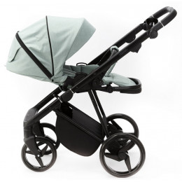 Детская коляска Adamex Blanc 2 в 1 BL-PS122 LUX (СЕРО-ЗЕЛЕН+СЕРО-ЗЕЛЕН. КОЖА)