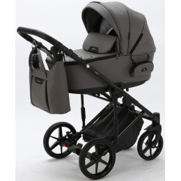 Детская коляска Adamex Zico Deluxe 2 в 1 Z-SA04 СВ.СЕР.ПЕРЛ КОЖА