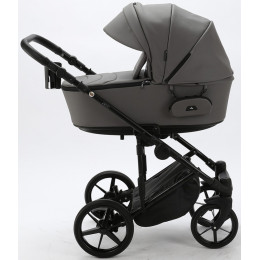 Детская коляска Adamex Zico Deluxe 2 в 1 Z-SA04 СВ.СЕР.ПЕРЛ КОЖА