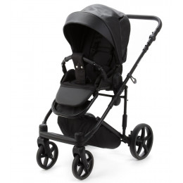 Детская коляска Adamex Zico Deluxe New 2 в 1 ZN-SA02 ЧЕРНАЯ КОЖА