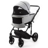 Детская коляска Adamex Zico Deluxe New 3 в 1 ZN-SA03 СВЕТЛО-СЕРАЯ КОЖА