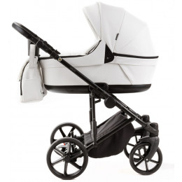 Детская коляска Adamex Locco Light Deluxe 2 в 1 LL-SA01 (БЕЛ.КОЖА)