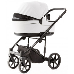 Детская коляска Adamex Locco Light Deluxe 2 в 1 LL-SA01 (БЕЛ.КОЖА)