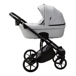 Детская коляска Adamex Lumi Air Deluxe 2 в 1 L-SA03 (СВ.СЕРАЯ КОЖА)