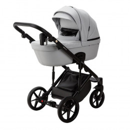 Детская коляска Adamex Lumi Air Deluxe 2 в 1 L-SA03 (СВ.СЕРАЯ КОЖА)