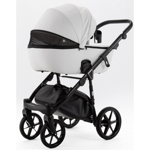 Детская коляска Adamex Nola Deluxe 3 в 1 N-SA01 (БЕЛАЯ КОЖА)