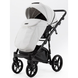 Детская коляска Adamex Nola Deluxe 3 в 1 N-SA01 (БЕЛАЯ КОЖА)