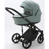 Детская коляска Adamex Zico Deluxe 2 в 1 Z-SA20 СЕР-ЗЕЛЕН.КОЖА