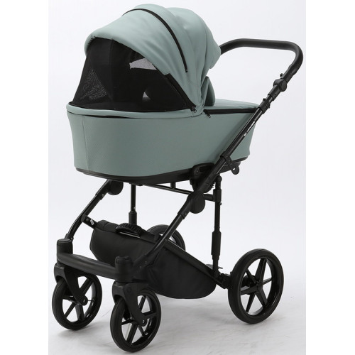 Детская коляска Adamex Zico Deluxe 2 в 1 Z-SA20 СЕР-ЗЕЛЕН.КОЖА