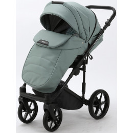 Детская коляска Adamex Zico Deluxe 2 в 1 Z-SA20 СЕР-ЗЕЛЕН.КОЖА