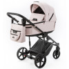 Детская коляска Adamex Zico Deluxe New 2 в 1 ZN-SA15 СВЕТЛО-РОЗОВАЯ КОЖА