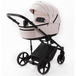 Детская коляска Adamex Zico Deluxe New 2 в 1 ZN-SA15 СВЕТЛО-РОЗОВАЯ КОЖА