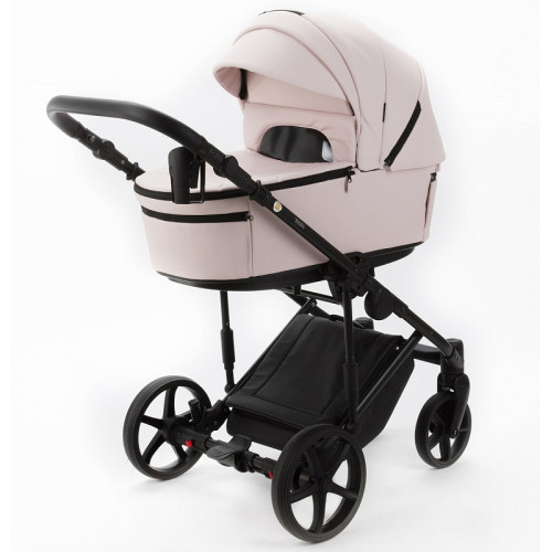 Детская коляска Adamex Zico Deluxe New 2 в 1 ZN-SA15 СВЕТЛО-РОЗОВАЯ КОЖА