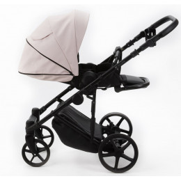 Детская коляска Adamex Zico Deluxe New 2 в 1 ZN-SA15 СВЕТЛО-РОЗОВАЯ КОЖА