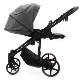 Детская коляска Adamex Zico Deluxe New 3 в 1 ZN-SA04 СЕРАЯ КОЖА