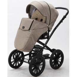 Детская коляска классическая Adamex Chantal Retro 2 в 1 C205 (тем. бежевый)