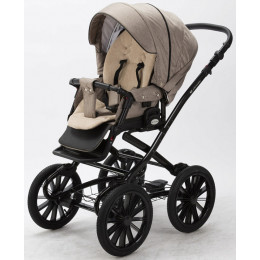 Детская коляска классическая Adamex Chantal Retro 2 в 1 C205 (тем. бежевый)
