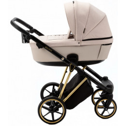 Детская коляска Adamex Belissa Special Edition 2 в 1 B-PS560 (СВ.БЕЖ ЗОЛОТ.РАМ)