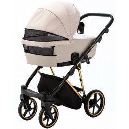 Детская коляска Adamex Belissa Special Edition 2 в 1 B-PS560 (СВ.БЕЖ ЗОЛОТ.РАМ)