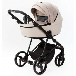 Детская коляска Adamex Blanc 3 в 1 BL-PS18 LUX (СВ. БЕЖ. + СВ. БЕЖ. КОЖА)