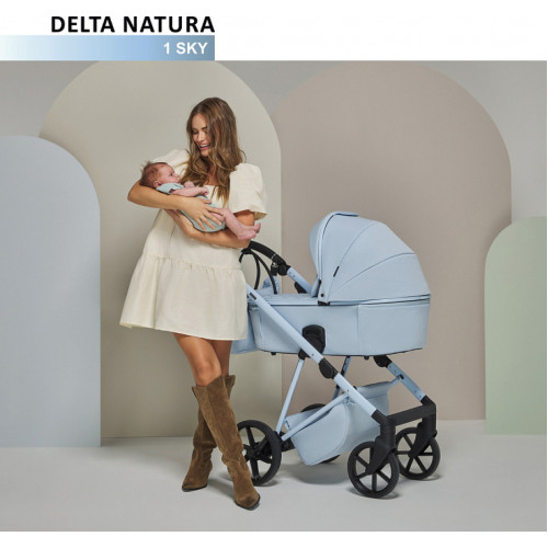 Детская коляска Adamex Delta Natura 2 в 1 DN-1-SKY