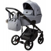 Детская коляска Adamex Lumi Air Deluxe 3 в 1 L-SM03 (СЕРАЯ ПЕРЛ. КОЖА)