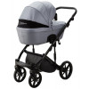 Детская коляска Adamex Lumi Air Deluxe 3 в 1 L-SM03 (СЕРАЯ ПЕРЛ. КОЖА)