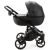 Детская коляска Adamex Nola Deluxe 3 в 1 N-SA02 (ЧЕРНАЯ КОЖА)