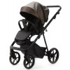Детская коляска Adamex Vasco Deluxe 3 в 1 V-SM16 (БЕЖ МЕТАЛИК КОЖА)