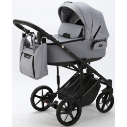 Детская коляска Adamex Zico Deluxe 2 в 1 Z-SM03 СЕР. КОЖА