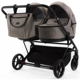 Детская коляска для двойни Adamex Leo Duo 3 в 1 TK72 (БЕЖЕВЫЙ)