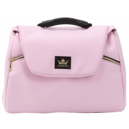 Детская коляска Adamex Chantal Retro Deluxe 2 в 1 C132B (РОЗОВ.ЗЕФИР 100% КОЖА-ЗОЛОТО.МОЛНИИ)