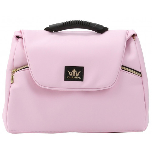Детская коляска Adamex Chantal Retro Deluxe 2 в 1 C132B (РОЗОВ.ЗЕФИР 100% КОЖА-ЗОЛОТО.МОЛНИИ)