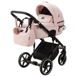 Детская коляска Adamex Lumi Air 3 в 1 L-PS107 LUX (СВ.РОЗОВЫЙ+СВ.РОЗОВАЯ КОЖА)