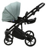 Детская коляска Adamex Lumi Air Deluxe 3 в 1 L-SA20 (СЕРО-ЗЕЛЕНАЯ КОЖА)